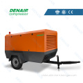 Diesel driven portable screw air compressor